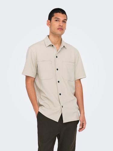 ONSNEWKODYL LIFE REG SS SHIRT NOOS M Normal geschnitten - Moonstruck