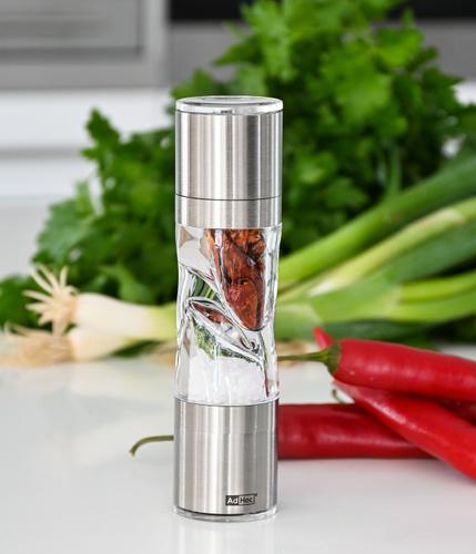 AdHoc Gewürzmühle »Duospice Mini Edelstahl 15 cm«