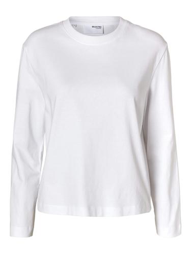 SLFESSENTIAL LS BOXY TEE NOOS XXL Box Fit - Bright White
