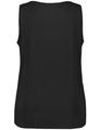 Basic-Top mit Seitenschlitzen 46 Figurumspielend - Black