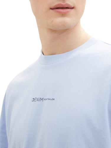 T-Shirt mit Bio-Baumwolle XL Relaxed Fit - Brunnera Blue
