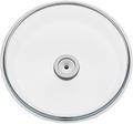 Glasdeckel 28 cm mit Metallknauf
