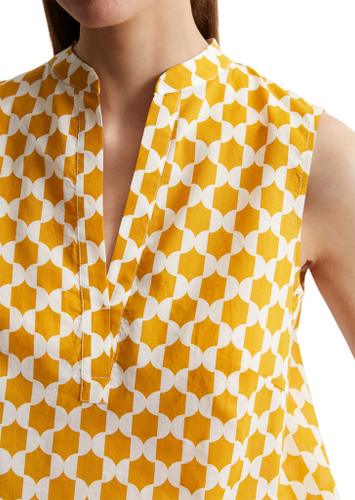 Ärmellose Print-Bluse flared 40 Regular Fit - Multi/ Golden Yellow