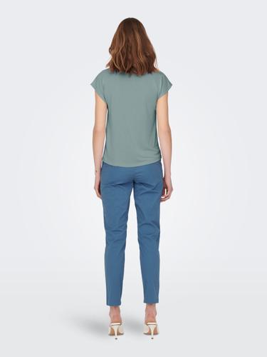 ONLFREE LIFE S/S MOD.V-NECK TOP JRS NOOS S Normal geschnitten - Abyss