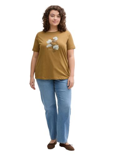 Plus Size - T-Shirt mit Print 48 Regular Fit - Nutria Olive