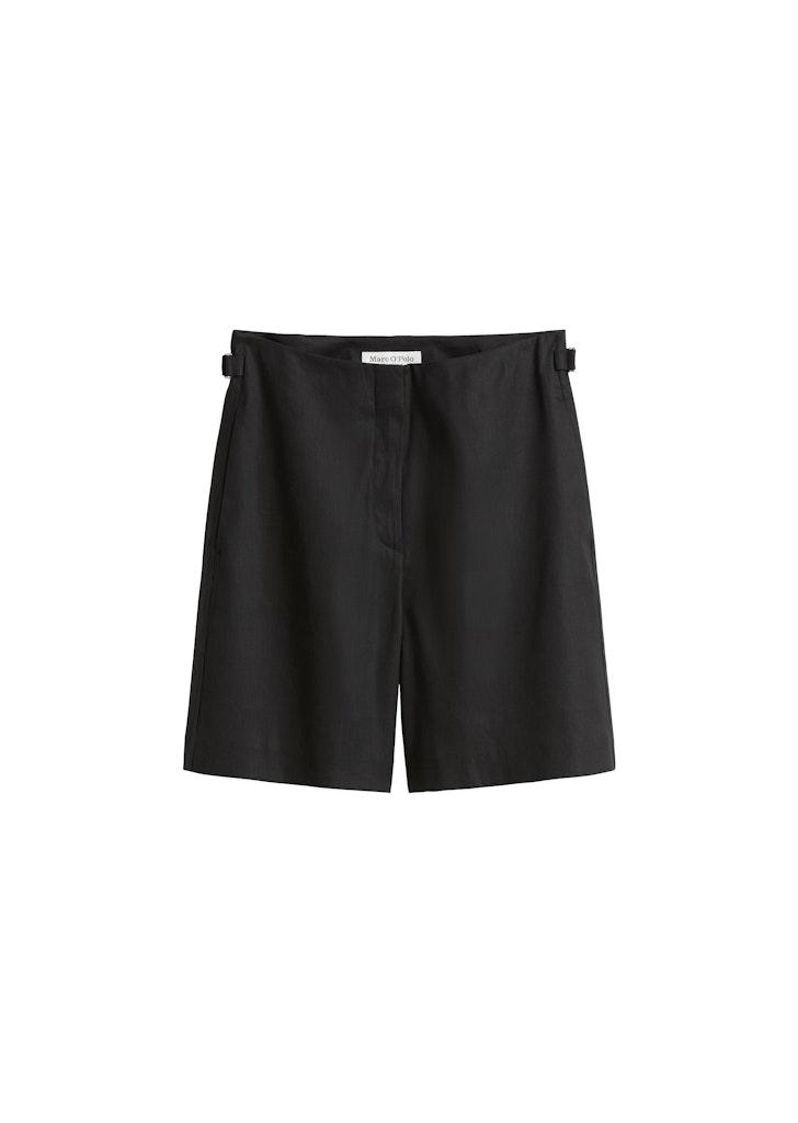 Leinenshorts flared 42 Flared - Black