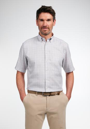 Hemd Twill Kurzarm 45/Kurzarm COMFORT FIT - Beige