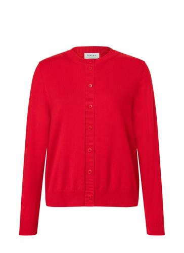 Strickjacke Knopf 1/1 Arm Regular Fit - Lychee Red