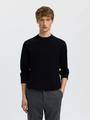 SLMTORINO LS KNIT CREW NECK NOOS M Normal geschnitten - Black