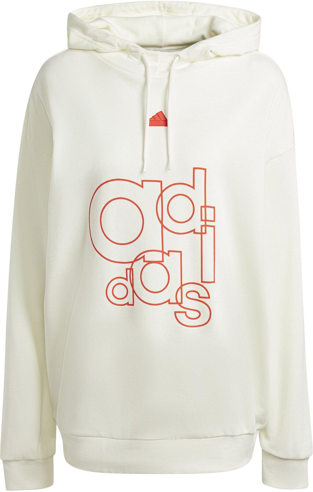 ADIDAS Damen Kapuzensweat French Terry Print S in Grau