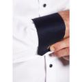 Cover Shirt Twill Langarm 41/Langarm - 65cm MODERN FIT - Weiß