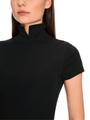 Uni T-Shirt mit Kurzarm 40 - Black