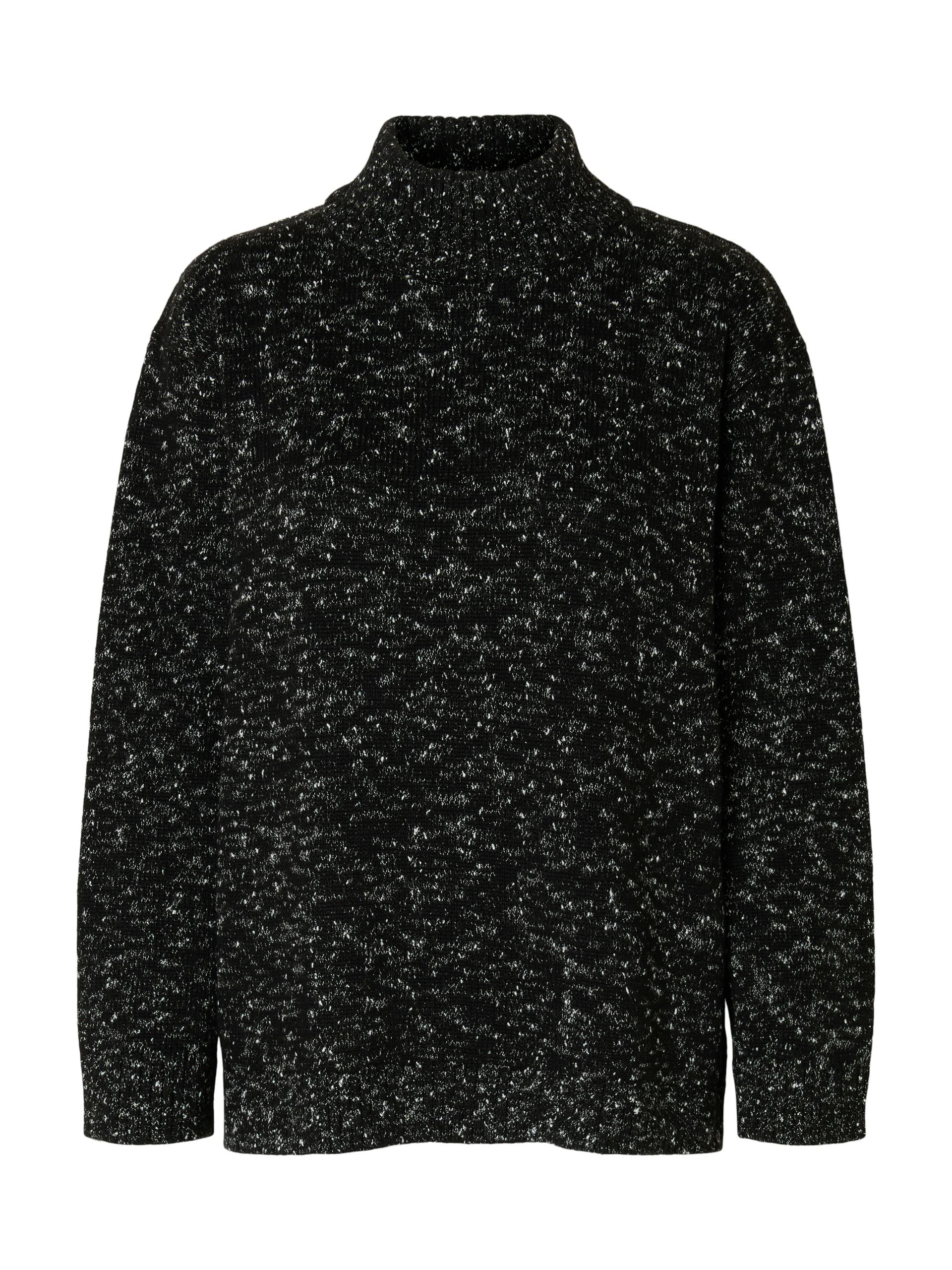 SLFARIA LS KNIT HIGH NECK M Normal geschnitten - Black