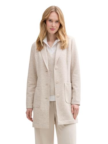 Mantel mit Reverskragen XXXL Slim Fit - Sand Stone Beige Melange