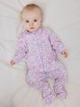 NBFNIGHTSUIT 2P ZIP FF PETIT FLOWER NOOS Violett 56