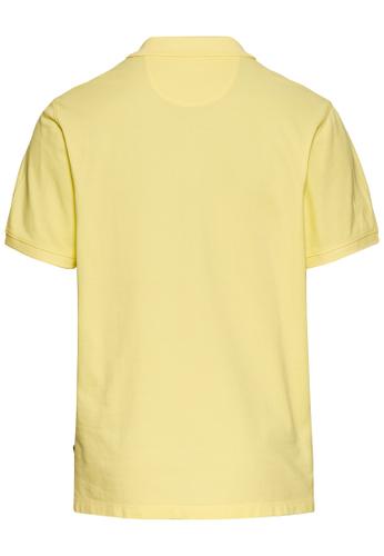 Kurzarm Poloshirt aus Baumwolle Gelb L