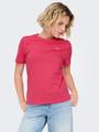 ONLJILL LIFE S/S REG TEE CS JRS S Normal geschnitten - Raspberry
