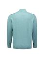 Pullover SU Collar Half Zip 2 Coloured Melange XXL Regular Fit - Arctic Blue