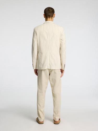 SLHREG-HENLEY DESIGN BLZ 52 Normal geschnitten - Egret