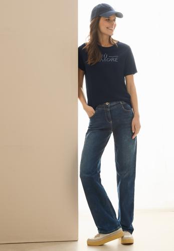 T-Shirt mit Wording M - Universal Blue