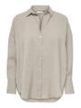 ONLZAZIMA L/S LOOSE SHIRT WVN NOOS M Locker geschnitten - Silver Mink