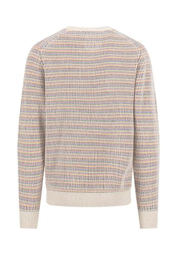 O-Neck, Multicolour, Fisherman Weiß L