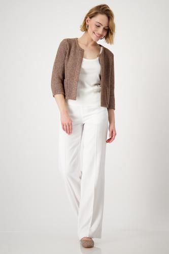 Jacke mit Reiskornmuster 38 - Brandy