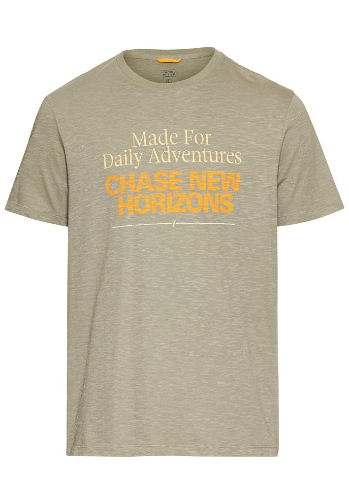 T-Shirt mit Print aus Organic Cotton Grün L
