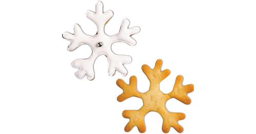 Ausstecher "Schneeflocke", 6cm silber