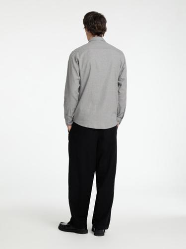 SLHSLIMOWEN-BRUSHED SHIRT LS NOOS Grau XXL