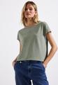 Silk-Look Shirt mit Wording 36 - Dusty Milky Green