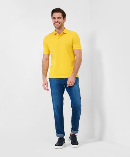 Style Pete XXXL Poloshirt, Halbarm, Polokragen, Kurze Knopfleiste, Gerader Schnitt - Canary