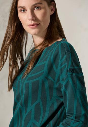 Shirt mit Knöpfen L - Petrol Green