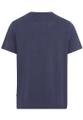 Kurzarm Henleyshirt aus reiner Baumwolle Blau XL