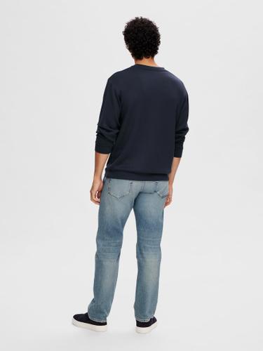 SLHEMANUEL SOFT CREW NECK SWEAT NOOS Blau XXL