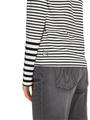 Longsleeve mit Streifen 44 - White And Black