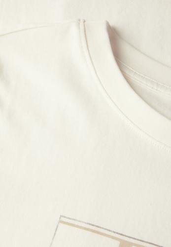 Shirt mit Artwork S - Vanilla White