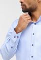 Hemd Dobbydesign Langarm Blau 41/Langarm - 65cm