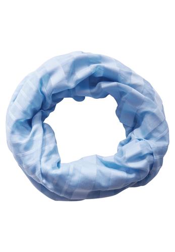 Gestreifter Loop-Schal A - Fresh Light Blue