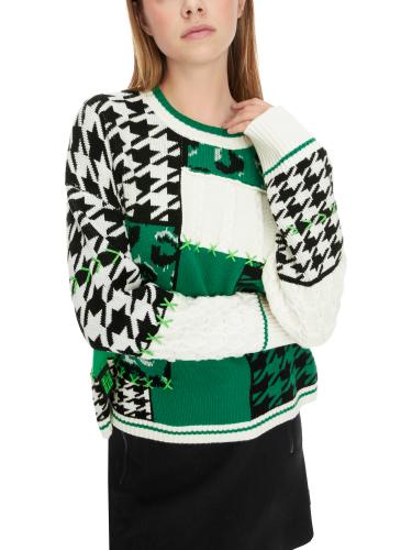 Strick-Pullover im Muster-Mix 40 - Brilliant Green New