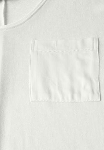 Leinen-Look T-Shirt 36 - Off White