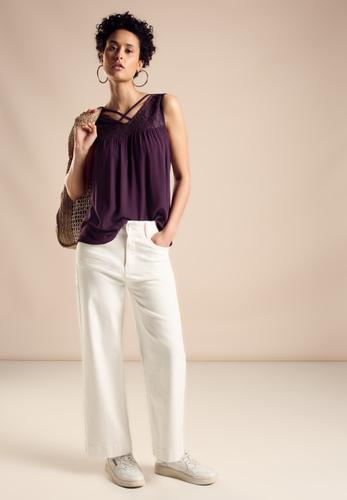 Top mit Spitze 42 - Dark Berry Purple