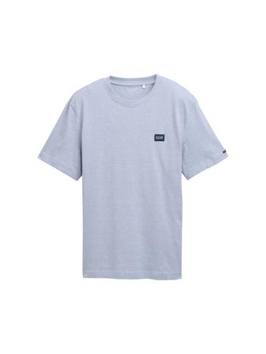 T-Shirt mit Logo-Label XXXL Regular Fit - Dove Blue White Fine Stripe