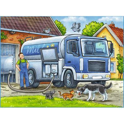 Ravensburger Puzzle - Fahrzeuge auf dem Bauernhof, 12 Teile