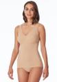 Top mit Pads Beige 42