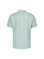 Shirt Short Sleeve Linen Solid Grün XXL