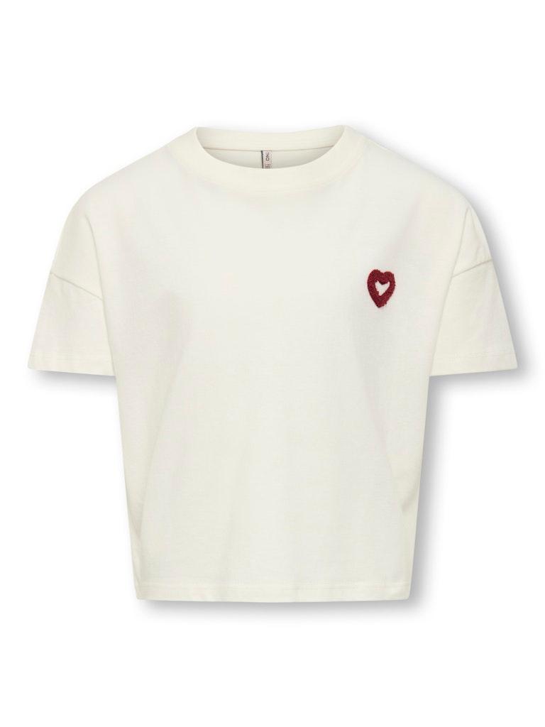 KOGANNA LIFE SS HEART TEE JRS Weiß 146/152