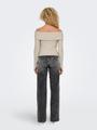 ONLPIPER L/S OFF SHOULDER TOP JRS M Normal geschnitten - Birch