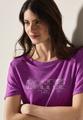 T-Shirt mit grafischem Print M - Magenta Lacquer