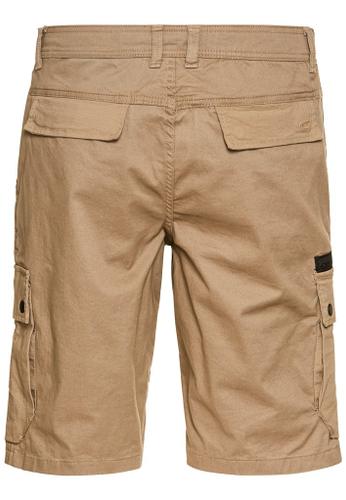 Cargo-Shorts mit Kordelzug und Stretch Braun 34IN